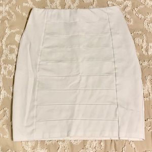 WHBM White Banded Skirt | sz 8 | EUC